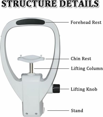 Forehead Optical Instrument Rest Bracket Set for Auto Refractometer and Other Devices Rest - Height Adjustment- in Kuwait