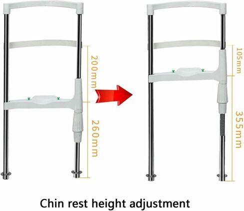مسند الذقن للجبهة التدريبية القابلة للتعديل مع مقبض تعديل الارتفاع معدات النظارات البصرية لمقياس الانكسار التلقائي والأجهزة الأخرى- in Kuwait