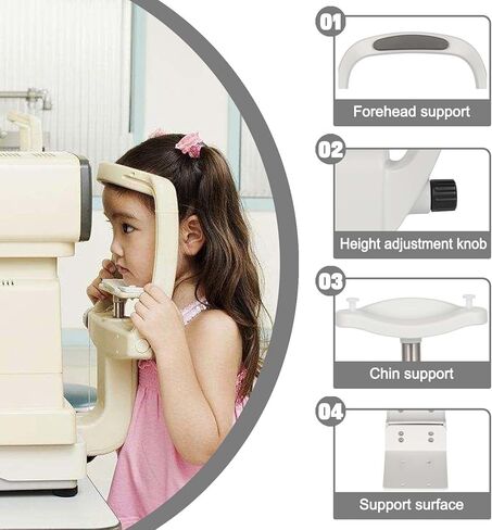 Adjustable Vision Training Forehead Bracket & Chin Rest for Auto Refractometer - Optometry Accessories for Enhanced Visual Support and Comfort in Kuwait