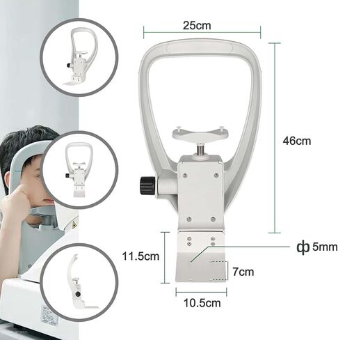 Adjustable Vision Training Forehead Bracket & Chin Rest for Auto Refractometer - Optometry Accessories for Enhanced Visual Support and Comfort in Kuwait