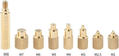 طرف إدراج مجموعة الحرارة، 7 أحجام M2/M2.5/M3/M4/M5/M6/M7/M8 نصائح لحام النحاس، لرؤوس لحام الحديد 936 T18 ST 900M FX888D FX600 WLC100 in Saudi Arabia