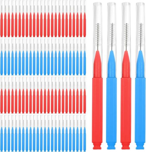 100 PCS Brush for Braces Interdental Brushes Between Teeth Dental Cleaning Tools Tooth Floss Picks Oral Hygiene Toothpicks in Kuwait