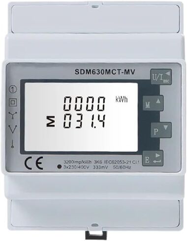 SDM630MCT-MV with 3PCS TU10 50A/333mV Input in Kuwait