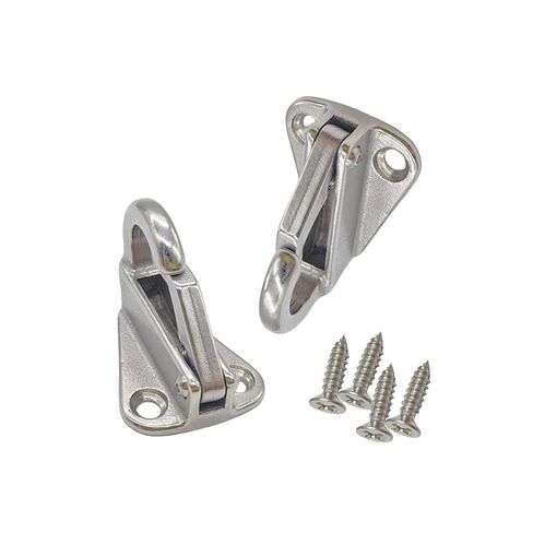 2pcs Spring Snaps, Stainless Steel 316 Spring Coat Hooks, Wall Mounted Fender Hooks Marine Hardware Accessories (2, Large) in Kuwait