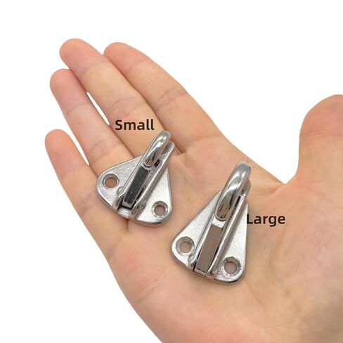 2pcs Spring Snaps, Stainless Steel 316 Spring Coat Hooks, Wall Mounted Fender Hooks Marine Hardware Accessories (2, Large) in Kuwait