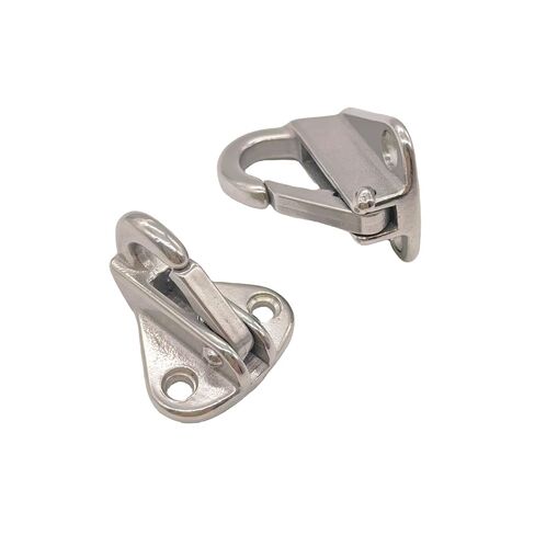 2pcs Spring Snaps, Stainless Steel 316 Spring Coat Hooks, Wall Mounted Fender Hooks Marine Hardware Accessories (2, Large) in Kuwait
