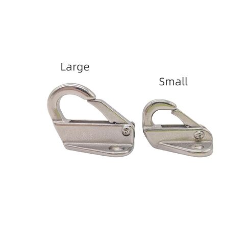 2pcs Spring Snaps, Stainless Steel 316 Spring Coat Hooks, Wall Mounted Fender Hooks Marine Hardware Accessories (2, Large) in Kuwait