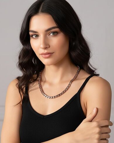 قلادة مغناطيسية للنحاس Magenergy للنساء مع مربع هدايا لمهدف عيد ميلاد الأم (Copper-Xo) in Kuwait