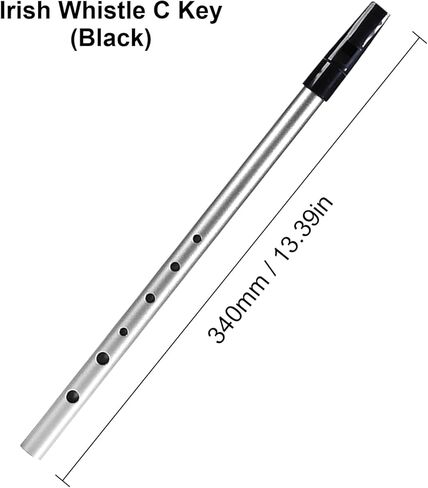 HUIOP Flute, C-Key Irish Whistle,Irish Whistle C Key 6-Hole Key of C 6 Holes Flute Penny Whistle Tin Whistle Wind Musical Instruments for Student Beginners Intermediates Experts, Gold in Saudi Arabia