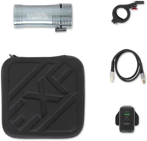 Exposure Lights Toro 16, Bike Light, Gunmetal Grey, IP67 Water Resistant, CNC-machined 6063 Aluminium, USB-C Rechargeable, 260g, Handlebar Mount, 7 Settings, 3850 Lumens in Kuwait
