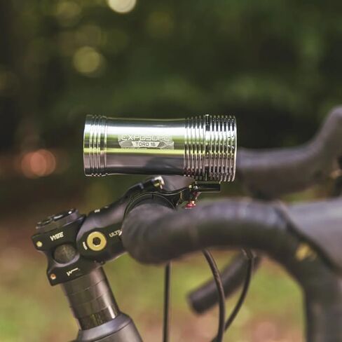 Exposure Lights Toro 16, Bike Light, Gunmetal Grey, IP67 Water Resistant, CNC-machined 6063 Aluminium, USB-C Rechargeable, 260g, Handlebar Mount, 7 Settings, 3850 Lumens in Kuwait