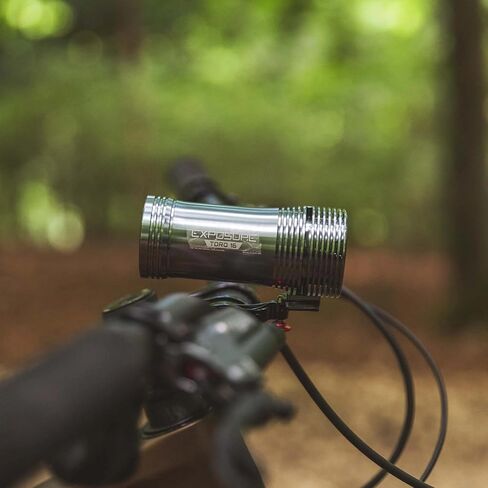Exposure Lights Toro 16, Bike Light, Gunmetal Grey, IP67 Water Resistant, CNC-machined 6063 Aluminium, USB-C Rechargeable, 260g, Handlebar Mount, 7 Settings, 3850 Lumens in Kuwait