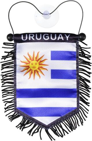 Uruguay Flag Car Hanging Accessory – Rearview Mirror or Glass Hanging Decoration – Uruguayan Pride Auto Accessory in Saudi Arabia