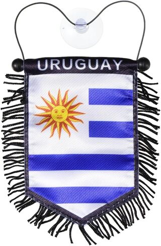 Uruguay Flag Car Hanging Accessory – Rearview Mirror or Glass Hanging Decoration – Uruguayan Pride Auto Accessory in Saudi Arabia