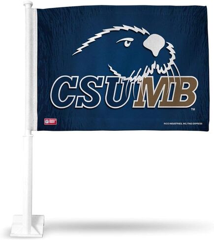 Rico Cal State Monterey Bay Otters 14x19 Double Sided Window Mount Navy Car Flag in Saudi Arabia