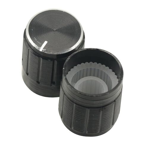 10PCS Black 6mm Potentiometer knob Caps Knurled Shaft Potentiometer Control Knob Diameter 15mmx17mm Aluminum Switch Knob in Saudi Arabia