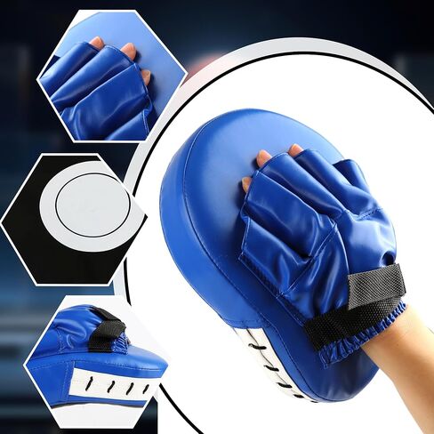 2 Pairs Boxing Mitts Boxing Curved Focus Punching Mitts Kickboxing Striking Pads for Men Women Martial Taekwondo Karate Muay Thai in Kuwait