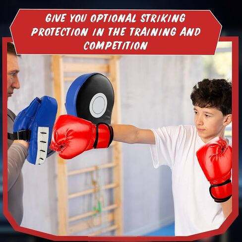 2 Pairs Boxing Mitts Boxing Curved Focus Punching Mitts Kickboxing Striking Pads for Men Women Martial Taekwondo Karate Muay Thai in Kuwait