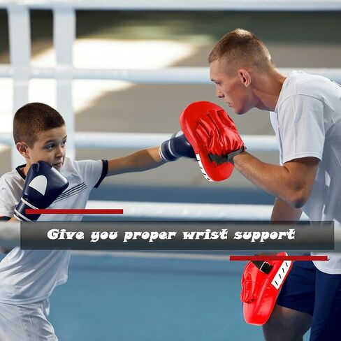 2 Pairs Boxing Mitts Boxing Curved Focus Punching Mitts Kickboxing Striking Pads for Men Women Martial Taekwondo Karate Muay Thai in Kuwait