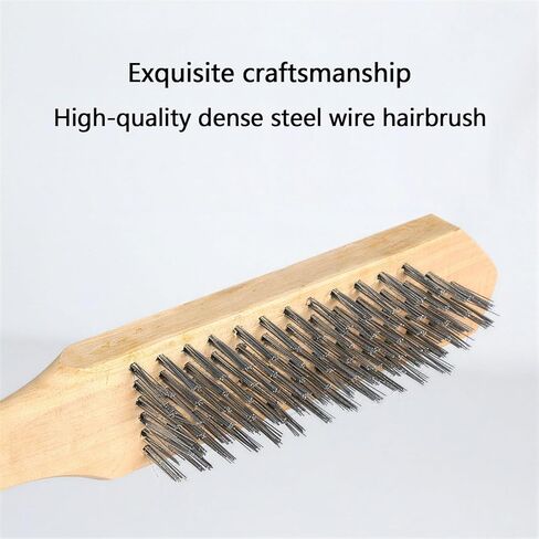 12 Pack 10.5 Inch Wire Brush, Stainless Steel Wire Brushes for Cleaning Rust, Wire Brush Set, Multi-Purpose Metal Brush for Slag & Rust Removal in Kuwait
