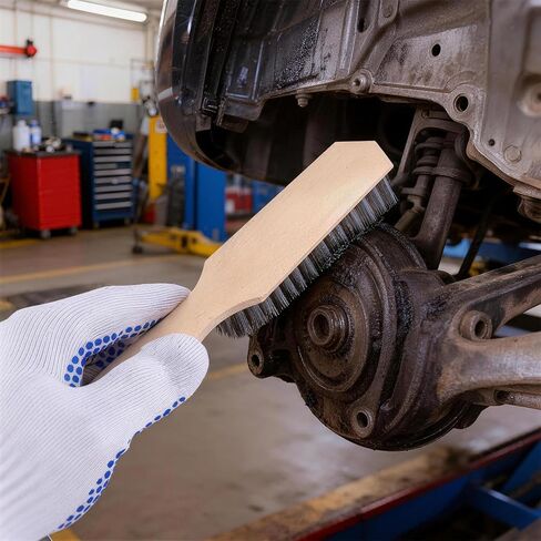 12 Pack 10.5 Inch Wire Brush, Stainless Steel Wire Brushes for Cleaning Rust, Wire Brush Set, Multi-Purpose Metal Brush for Slag & Rust Removal in Kuwait