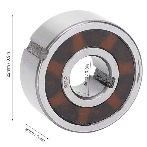YWBL-WH CSK8PP One Way Bearing Clutch 8x22x9mm with Inner Keyway, High Rigidity Bearing Steel Overrunning Clutch for Industrial Machinery, Textile, Printer and Automotive Applications in Saudi Arabia