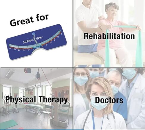 Professional Scoliosis Meter Spine Scoliometer Measurement Tool for Hospital Test Range 0-30° in Kuwait