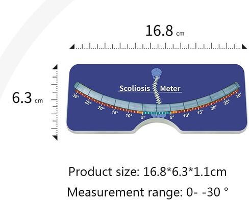 Professional Scoliosis Meter Spine Scoliometer Measurement Tool for Hospital Test Range 0-30° in Kuwait