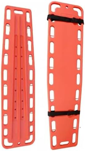 Lifeguard Spine Board Stretcher - Foldable Plastic Rescue Backboard, Water Floatable, 350Lb Capacity, Compact Two-Fold Design for Emergency Rescue & First Aid in Saudi Arabia