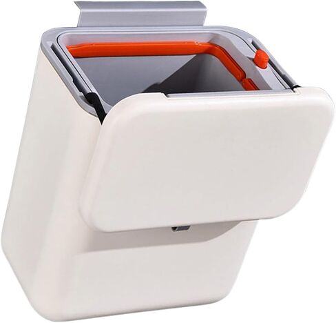 Wall Mounted Garbage Bin with Lid Kitchen Compost Bin for Kitchen and Bathroom Organization in Kuwait