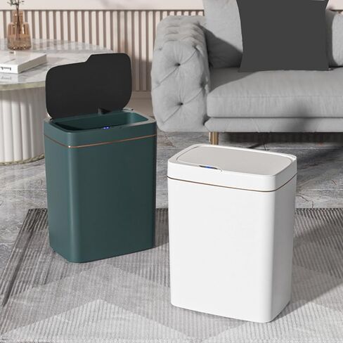 Intelligent Waste Bin with Sensors Lid Large Capacity 15L/18L Automatic Garbage Can for Domestic and Workplace Use in Saudi Arabia