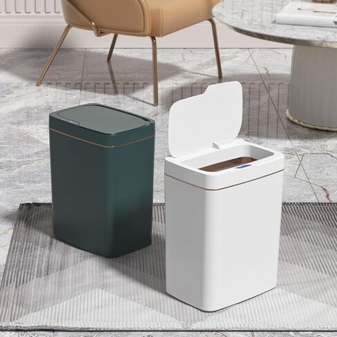 Intelligent Waste Bin with Sensors Lid Large Capacity 15L/18L Automatic Garbage Can for Domestic and Workplace Use in Saudi Arabia