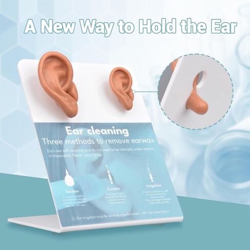 Ear Wax Removal Training Kit, Silicone Ear Canal Cleaning,Ear Anatomical Model, Fake Ear Training Kit for Medical Learning, Classroom Teaching, Auditory Learning, and Science Education in Kuwait