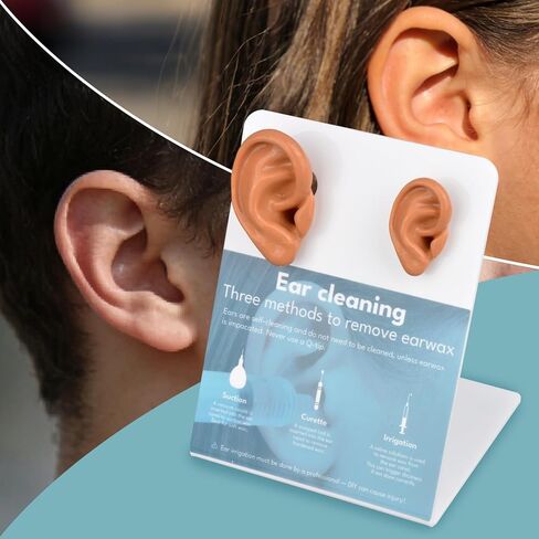 Ear Wax Removal Training Kit, Silicone Ear Canal Cleaning,Ear Anatomical Model, Fake Ear Training Kit for Medical Learning, Classroom Teaching, Auditory Learning, and Science Education in Kuwait