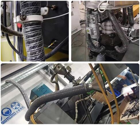 Flexible Silicone Air Duct Hose 2"-5" for Dryer Vent, Brake Cooling, & Duct Fan Systems - 90mm (3 1/2") Industrial Exhaust Fumes Ducting in Saudi Arabia