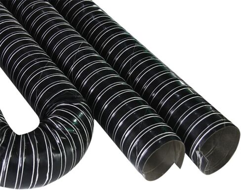 Flexible Silicone Brake Cooling Duct Hose - 203mm (8") Insulated Vent Pipe for Automotive Exhaust Fan, Dryer Vent, Induction Intake, Heat Resistance in Saudi Arabia