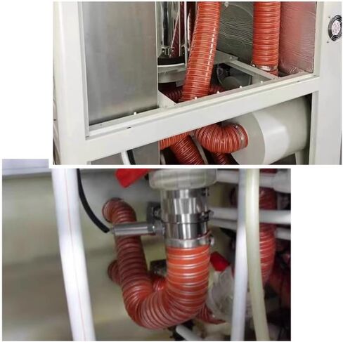 3FT Flexible Dryer Vent Hose 4in Silicone Exhaust Duct, Insulated HVAC Ducting Kit for Tight Spaces - 305mm (12") Vacuum Air Duct Hose in Saudi Arabia