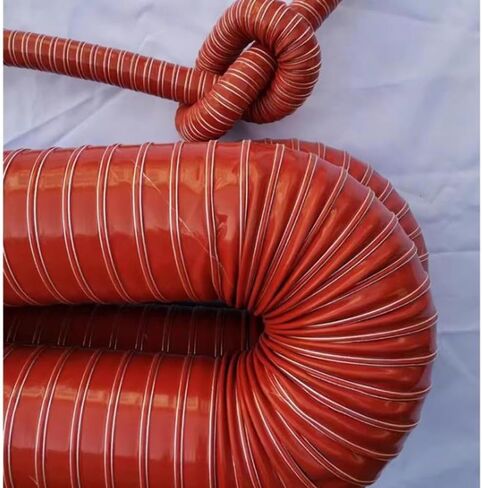 3FT Flexible Dryer Vent Hose 4in Silicone Exhaust Duct, Insulated HVAC Ducting Kit for Tight Spaces - 305mm (12") Vacuum Air Duct Hose in Saudi Arabia