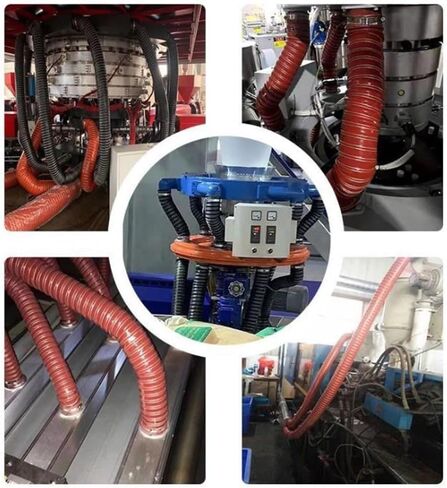 Heat Resistant Silicone Duct Hose for Brake Cooling & Exhaust, Insulated Air Ducting Pipe, 3ft-13ft Adjustable Length (2m x 63mm) - Ideal for Industrial & Dryer Vent Applications in Saudi Arabia