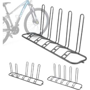 XCSOURCE Bike Parking Stand, Bike Rack Bicycle Floor Parking Stand for 5 Bikes, Adjustable Dual Purposes Bike Storage Holder for Garage, 2 Extra Floor Anchor Brackets Available, Indoor & Outdoor in Kuwait