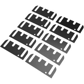 10Pcs Door Hinge Shims, Stainless Steel Coated Finish Door Hole Filler Plate, Hinge Spacers, for Alignment Repair, Filling in Kuwait