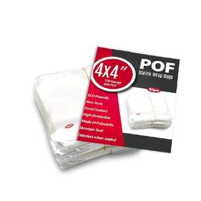 SIPA 4x4 بوصة 400 قطعة 100 مقياس POF غير فتحة تهوية يتقلص أكياس التغليف عديمة الرائحة للصابون، قنابل الحمام، الفنون والحرف اليدوية، صناعة المنزل أو غيرها من الأشياء الصغيرة in Kuwait