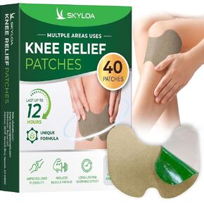 Knee Relief Patches: Knee Patches - Heat Patches for Joint Back Shoulder Neck - Herbal Patches for Knee - Wormwood Extract Sticker for Knee - Long Lasting Relief for Muscle - Up to 12 Hrs - 40 Count in Kuwait