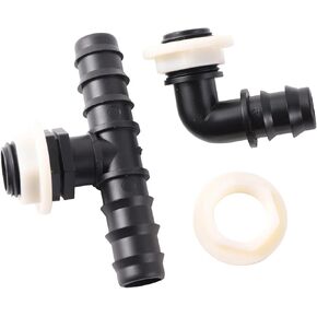 Plastic Water Tank Fittings Garden Irrigation Connector 1/2 Female Thread Locked Screw Nut Bathroom Aquarium Faucet Joint 10Pcs in Kuwait