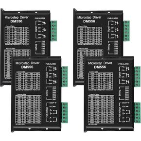 DM556 CNC Digital Stepper Driver - 2-Phase Stepper Motor Controller, 20-50V DC Max 5.6A, 128 Subdivision for Nema 23, 24 and Nema 34 Motors (4pcs) in Kuwait
