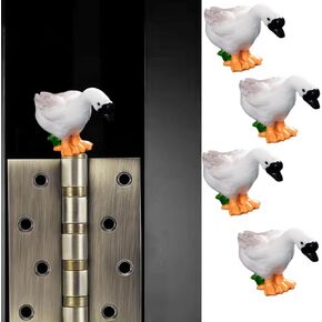 Hinge Heads Decorative Topper Set 4PCS, Home Decoration,Magnetic Hinge Head Toppers Door Hinge, Cute Mini Creative The Big Grey Goose with A Stretched Neck in Kuwait
