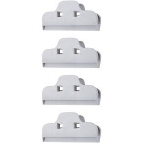 4 Pack Chip Bag Clip Heavy Duty 4 inch 10CM Food Clips Sealer for Kitchen Storage Snack Bread Sealing Chips Bags Clamp Air Tight Fresh-Keeping Plastic Seal Grip, Grey in Kuwait