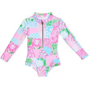 ليلي بوليتزر للفتيات Denning Rashguard بعامل حماية من الأشعة فوق البنفسجية 50+ (طفل صغير/طفل صغير/طفل كبير) in Kuwait