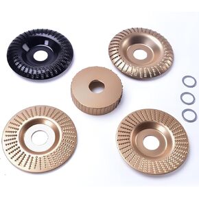 8-piece set of 4-inch angle grinder woodworking carving piece set, professional wood polishing tool set suitable for carving, shaping, polishing and finishing in Kuwait