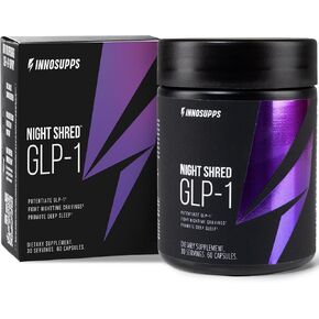 Innosupps Night Shred ™ GLP-1 | حرق الدهون في الليل + دعم النوم | شهية ، استقلاب ودعم الإجهاد | Akkermansia + Ashwagandha | 60 كبسولات. 30 حصص. in Kuwait